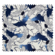 Tissu Grue Japonaise Bleu