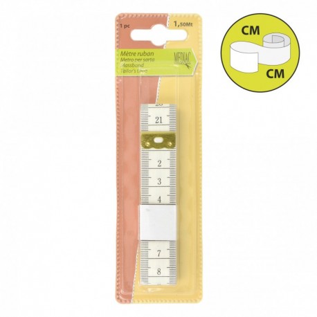 Metre ruban 150cm  Blanc - 