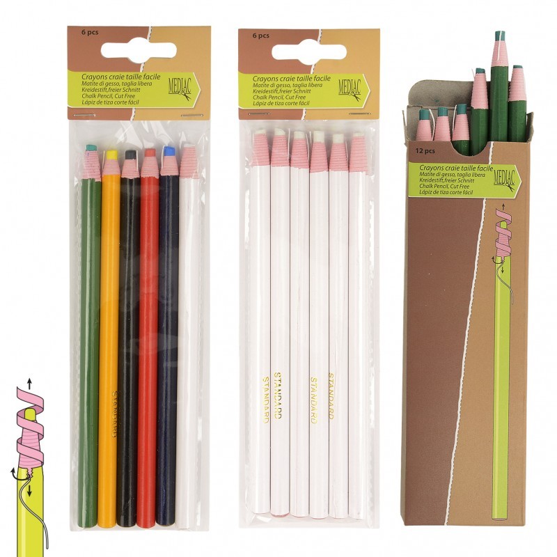 Crayons craie taille - Tissus des Ursules