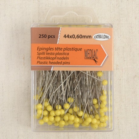 Epingles patchwork 250 pièces Jaune