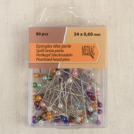 Epingle tête perles mariage 80 pièces