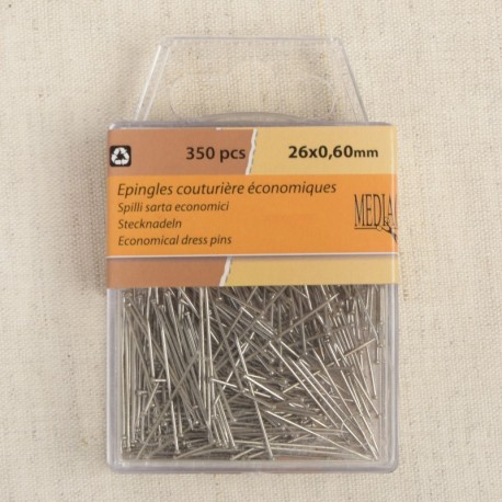 Epingle Couturière économique 0,6*26mm - Métal - 350 pièces