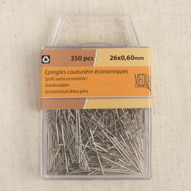 Epingle Couturière économique 0,6*26mm - Métal - 350 pièces
