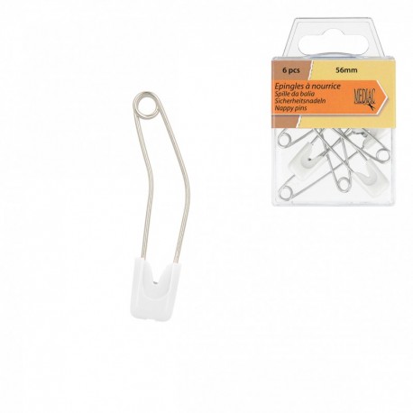 Epingle de sûreté lange 6 pièces