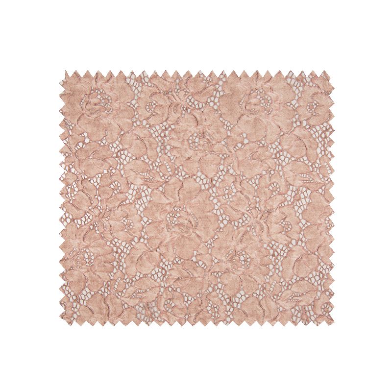 Tissu Dentelle Stone Washed Vieux Rose