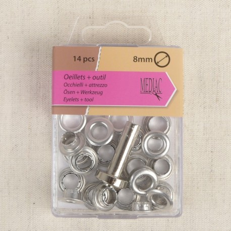 Oeillets Outil 8mm 14 Pièces