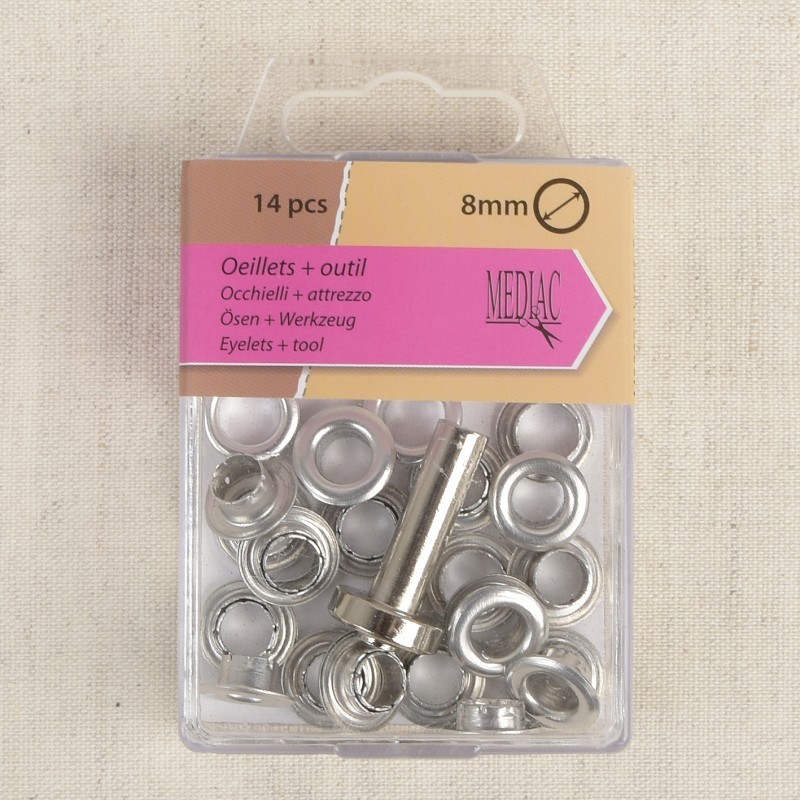 Oeillets Outil 8mm 14 Pièces