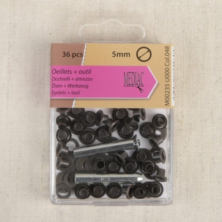 Oeillets Outil 5mm 36 Pièces