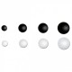 Bouton a queue demi-boule
