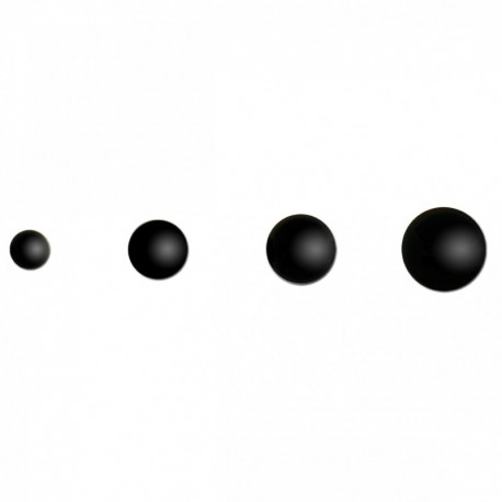 Bouton a queue demi-boule