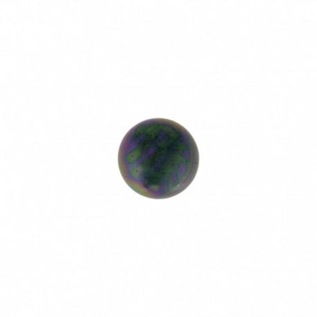 Bouton perle ovale 10mm