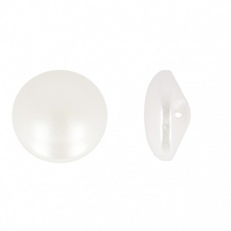 Bouton perle plate 11mm