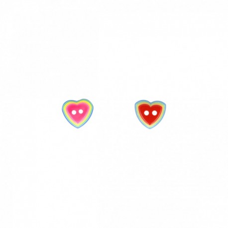Bouton coeur 3d 14mm