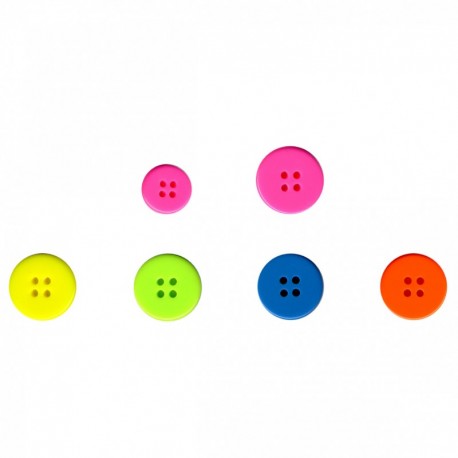Bouton fluo 4 trous