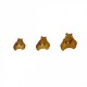 Bouton bois decoupe panda