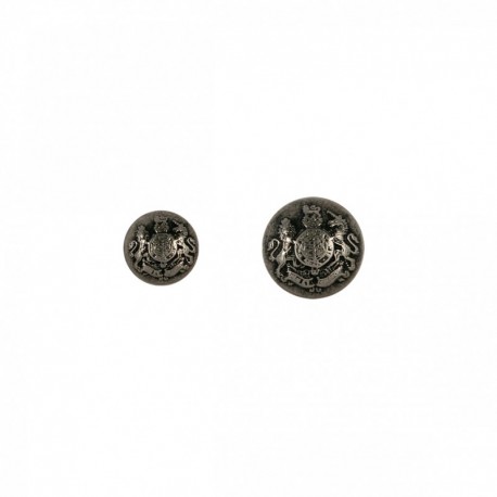 Bouton metal blason
