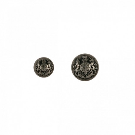 Bouton metal blason