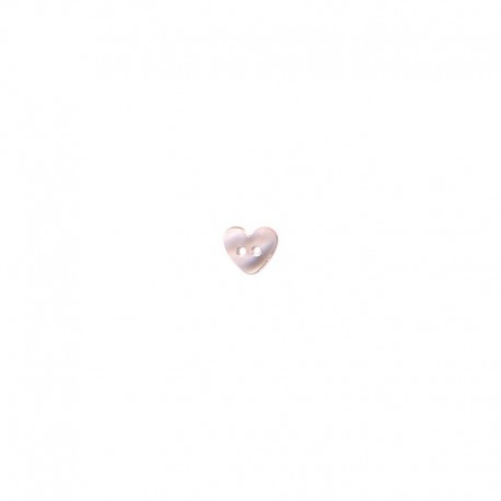 Bouton coeur transparent