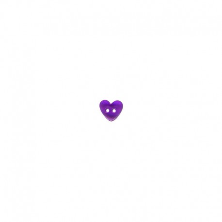 Bouton coeur transparent