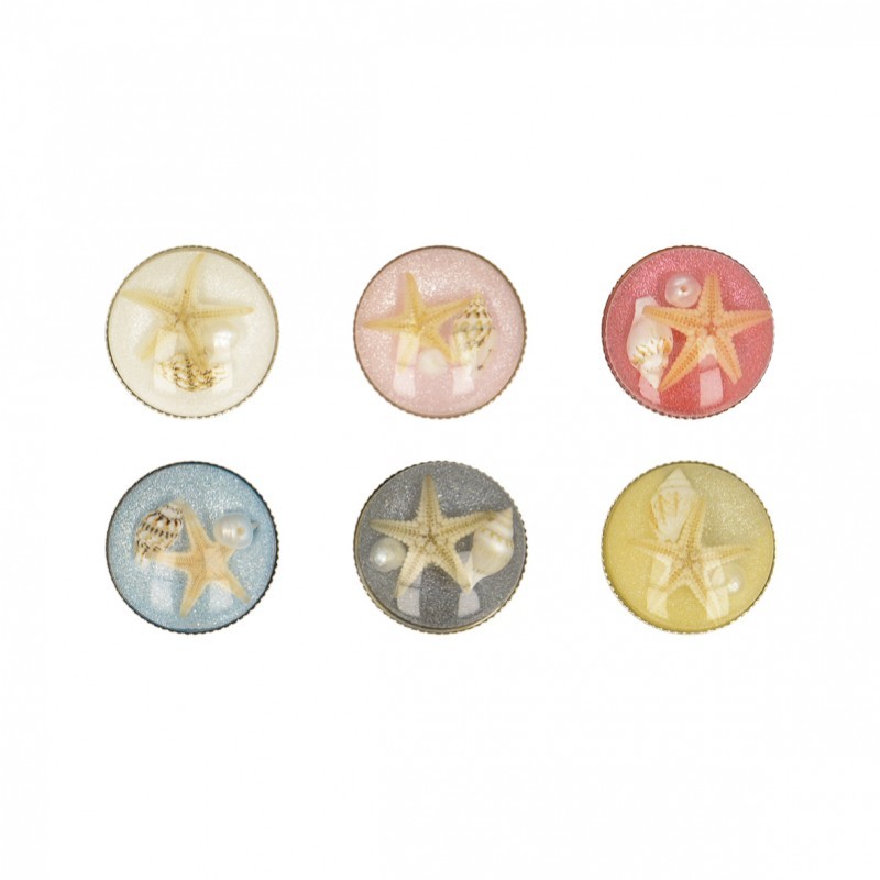 Bouton coquillages 20mm