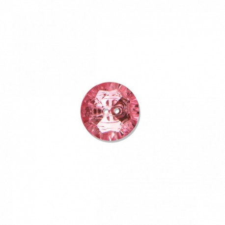 Bouton rond cristal