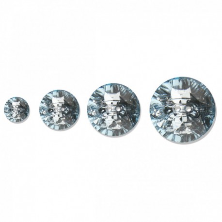 Bouton rond cristal