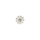 Bouton strass rond gm  Argent - 