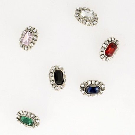 Bouton bijou rectangle