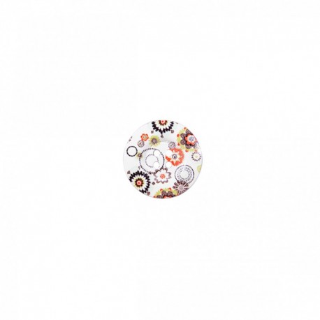 Bouton bois décoré