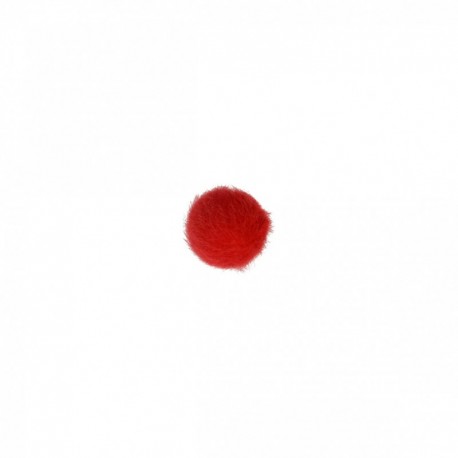 Bouton fourrure unie