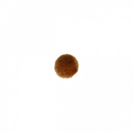 Bouton fourrure unie