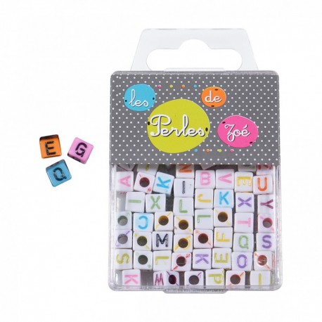 Perles plastique Lettre 6mm*17g
