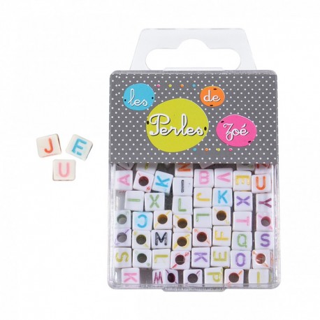 Perles plastique Lettre 6mm*17g