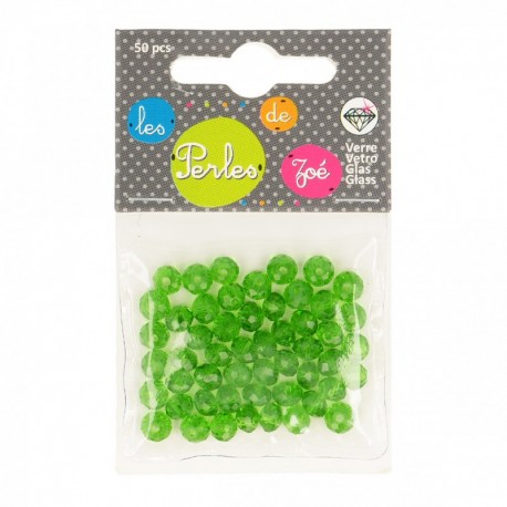 Perle facette Cristal 6x4mm*50 pcs