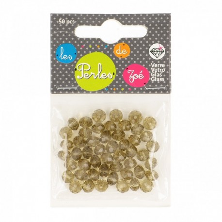 Perle facette Cristal 6x4mm*50 pcs