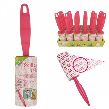 Brosses adhésives plv*1p  Rose fluo - 