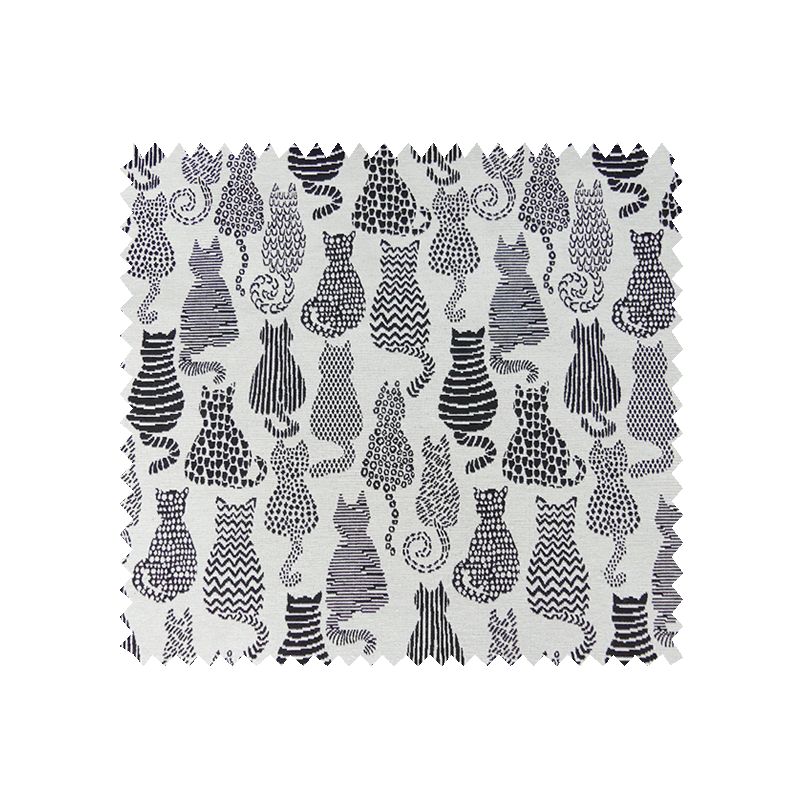 Tissu Jacquard Fiti Chat Noir Tissus Des Ursules
