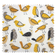 Tissu Cretonne Piou Jaune
