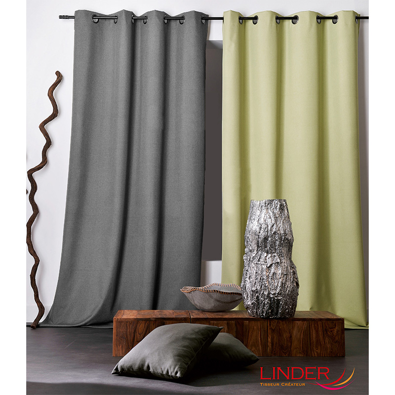 Tissu Occultant Chiné Oxford Anthracite