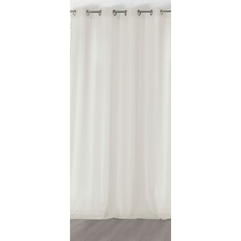 Tissu Voile Chic Blanc cassé Plombé