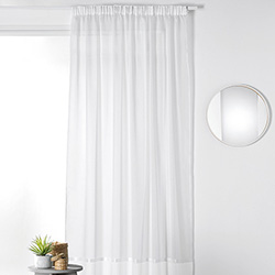 Tissu Voilage Simple Chevron Blanc