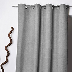 Tissu Occultant Chiné Oxford Gris Clair