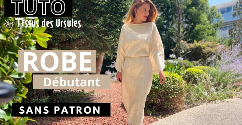 Robe élégante sans patron 