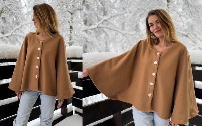 La Cape boutonnée sans Patron