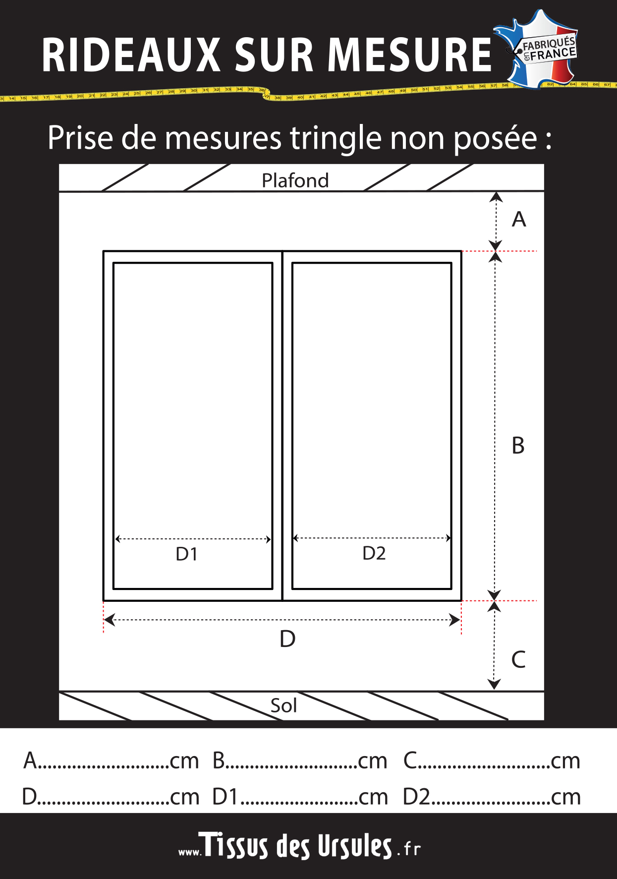 Vos mesures tringle non posée